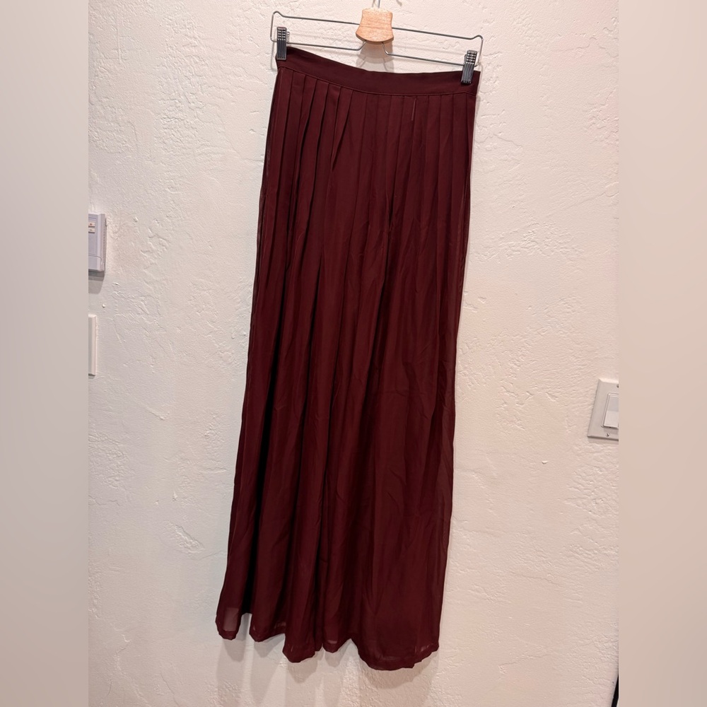American Apparel Chiffon Pleat Sheer Pant